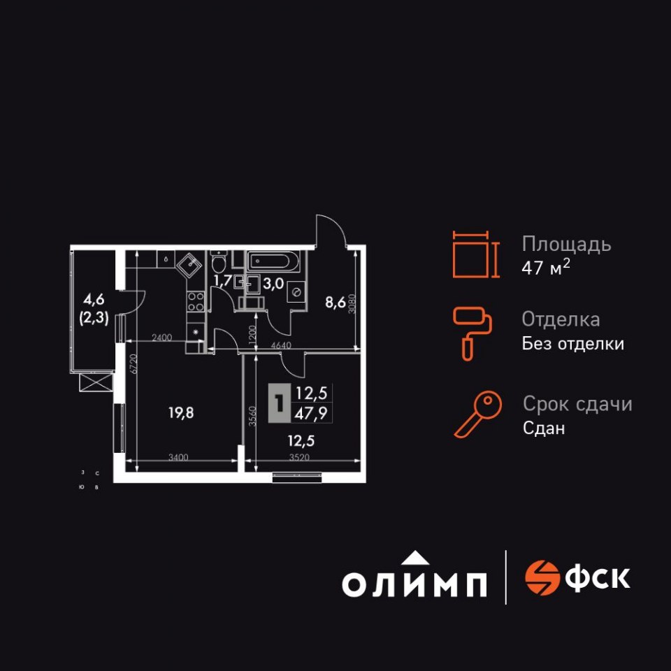 Планировка квартиры №171