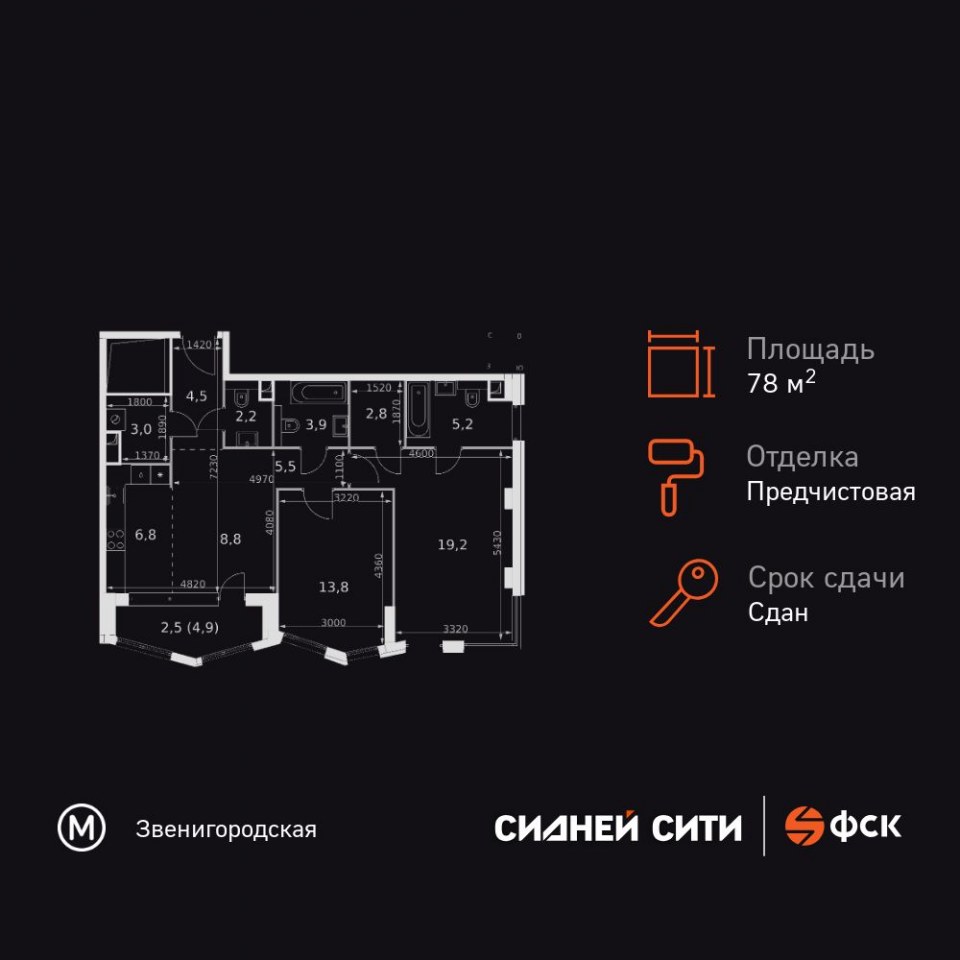 Планировка квартиры №282
